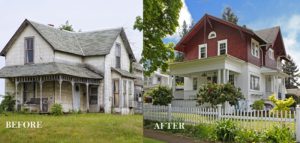 flipping old house to sell after redecoration